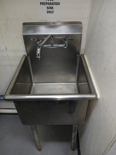 Commercial prep sink and meat - prep,