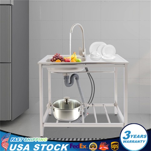Stainless steel kitchen sink - steel,